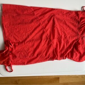 Cosabella Bright Salmon Sheer Chemise with Matching Thong